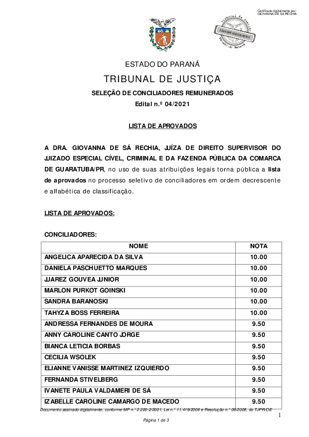 Disponibilizado em 13/07/2021