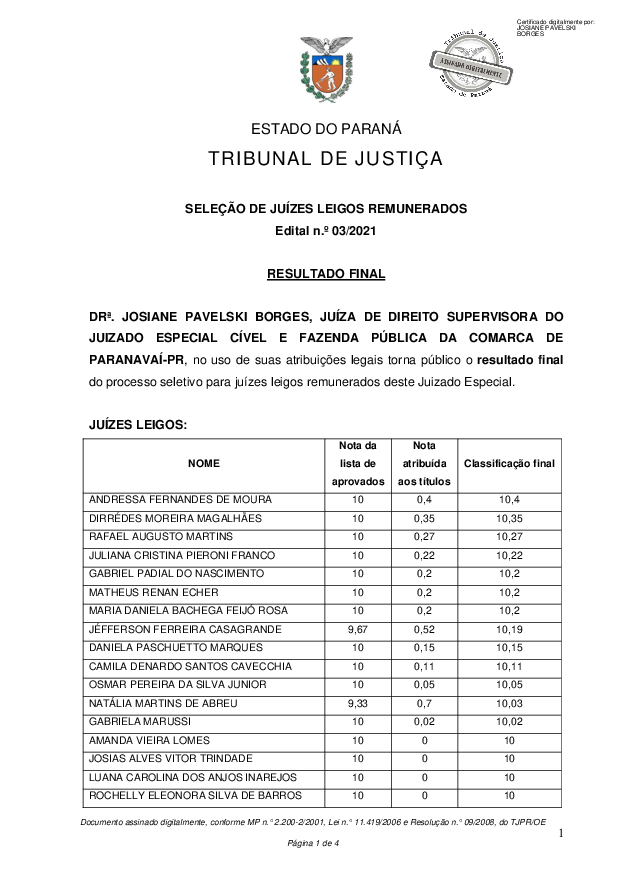 Disponibilizado em 12/07/2021