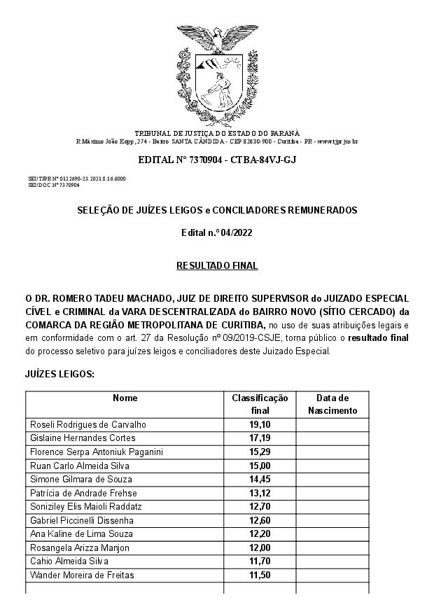 Disponibilizado em 04/03/2022