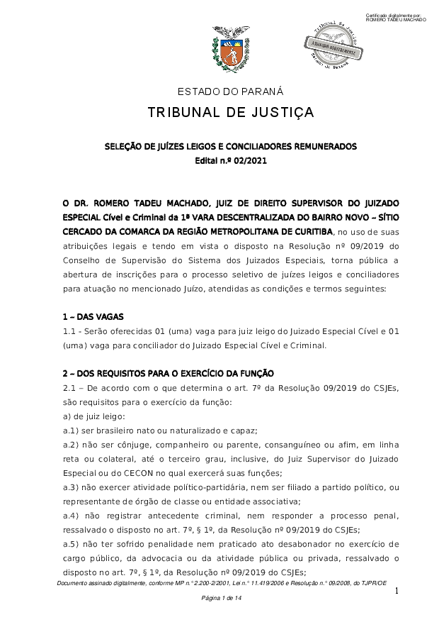 Disponibilizado em 20/10/2021