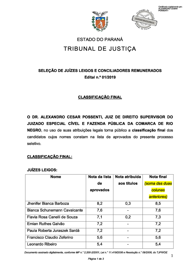 Disponibilizado em 26/03/2019