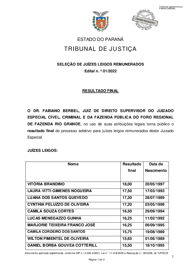 Disponibilizado em 01/09/2022