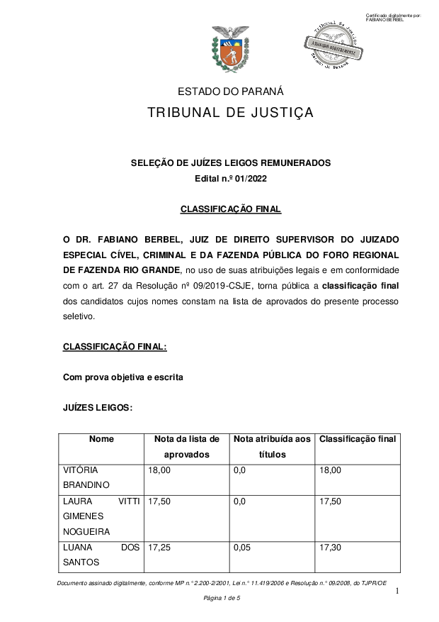Disponibilizado em 18/08/2022