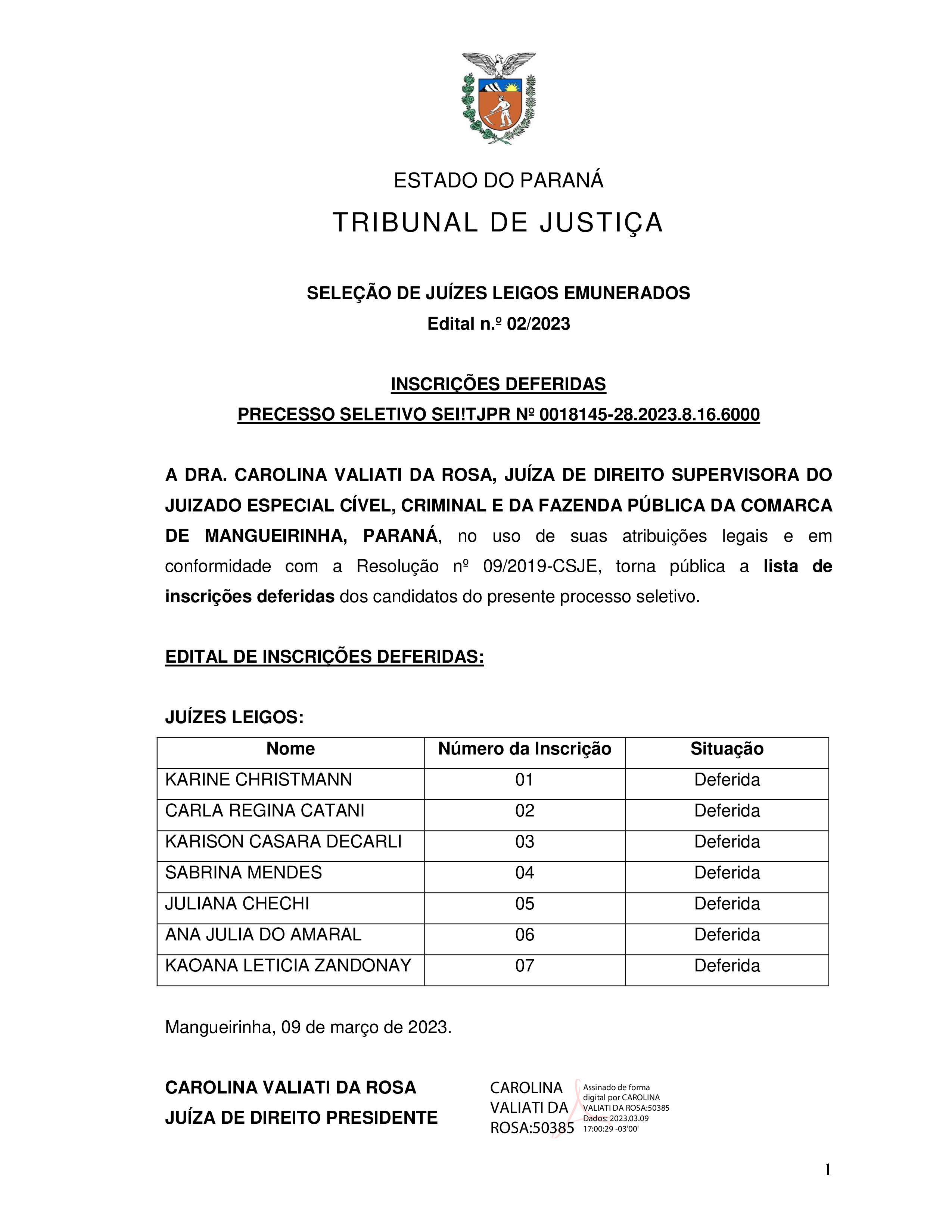 disponibilizado em 09/03/2023