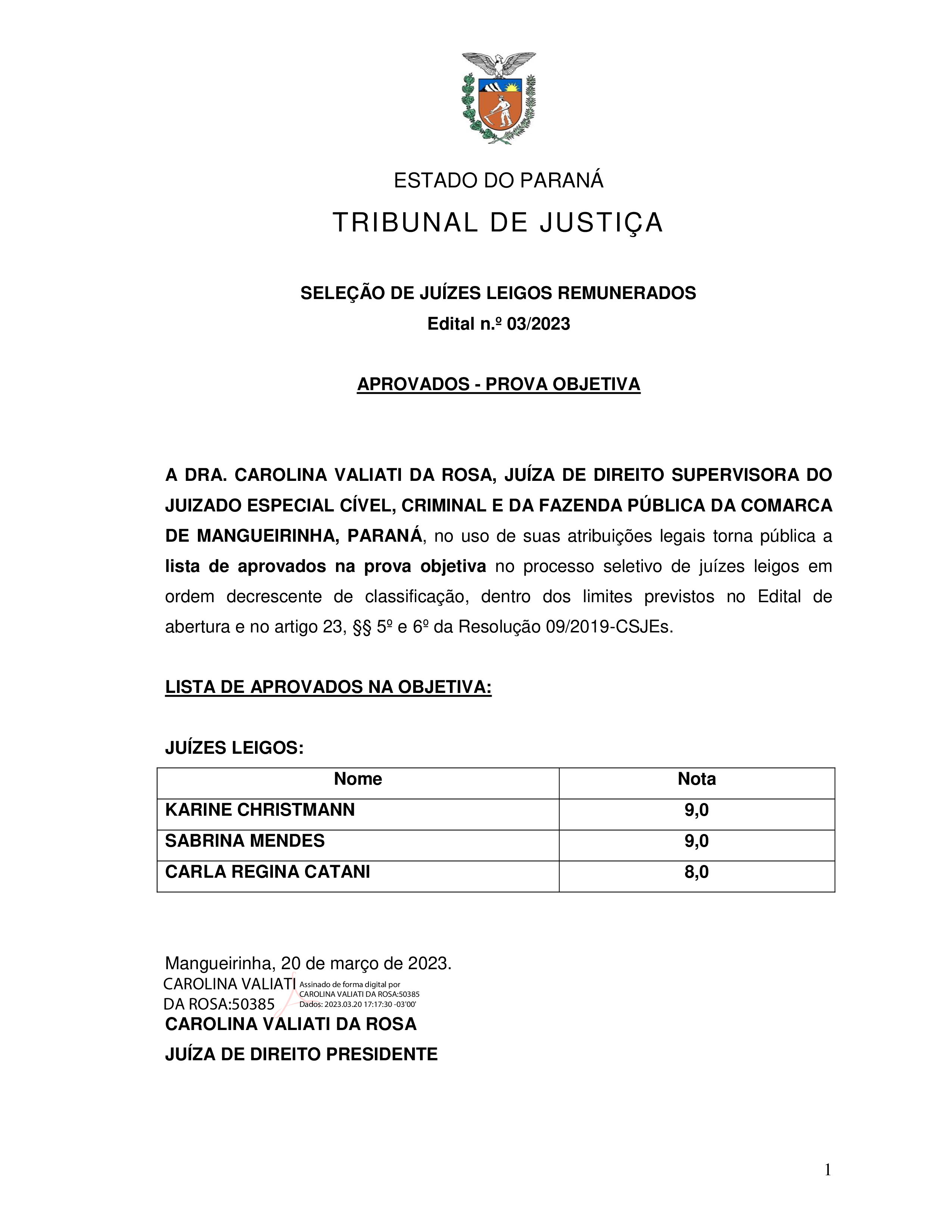 Disponibilizado em 21/03/2023