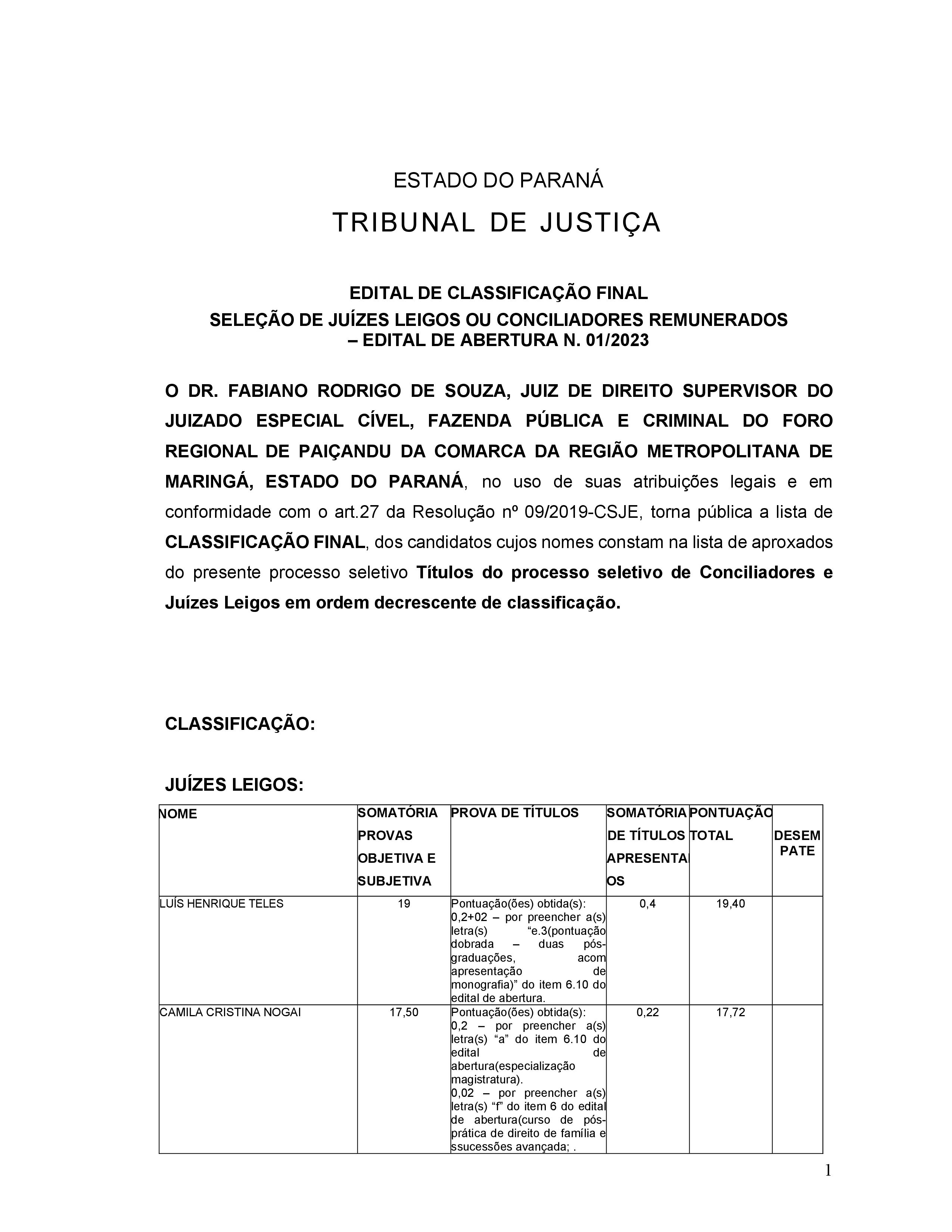 Disponibilizado em 26/04/2023