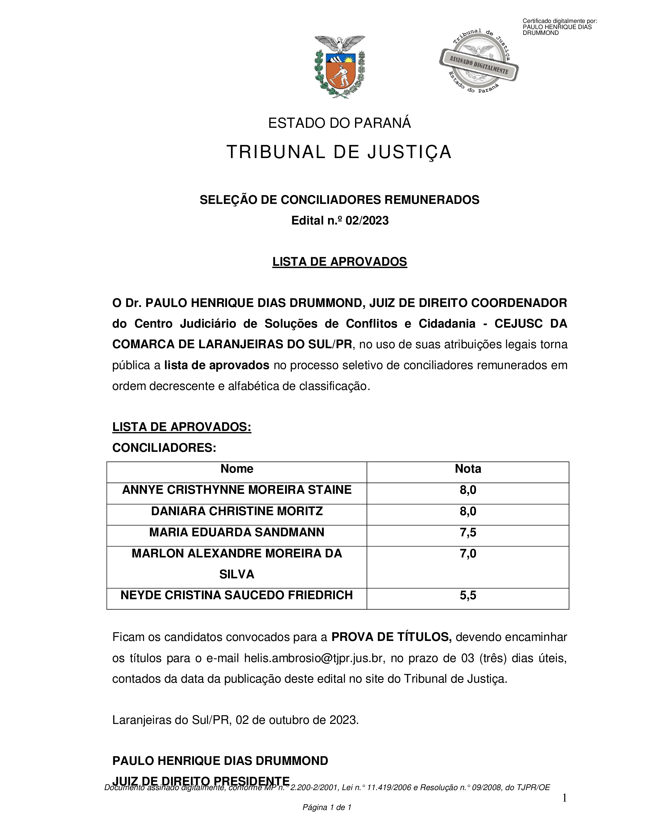 Disponibilizado em 02/10/2023